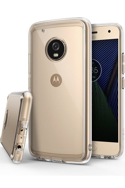 Ringke (Fusion) Διάφανη Θήκη Motorola Moto G5 Plus PC με TPU Bumper + Screen ...