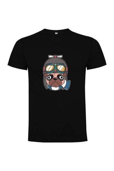 iLovePrints Pug Pilot Adventure Tshirt