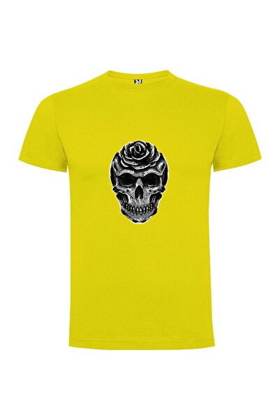 iLovePrints Rose Crown Skull Tshirt