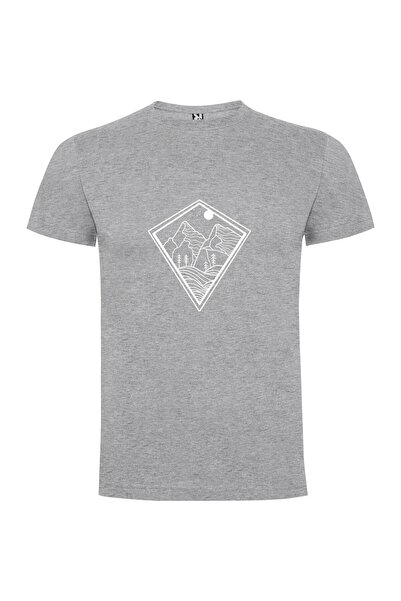 iLovePrints Monochrome Mountain Patch Tshirt