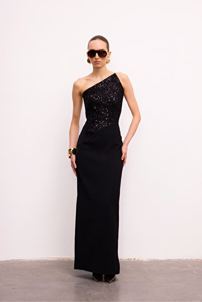 Urban Muse Obsidia İşlemeli Maxi Elbise