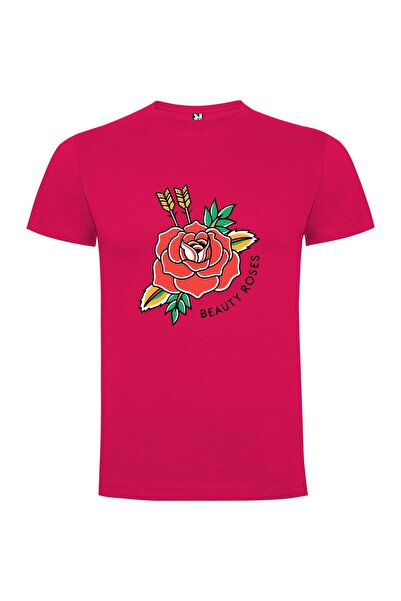 iLovePrints Arrowed Rose Elegance Tshirt