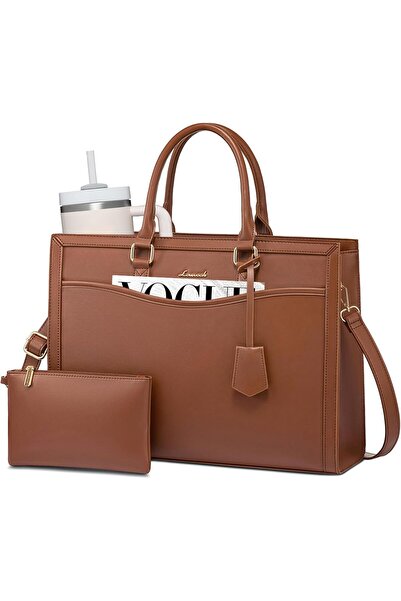 Urban URBANNX Laptop Tote Bag for Women, Leather Office Work Bag Briefcase fi...