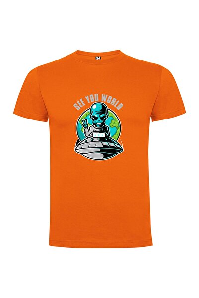 iLovePrints Astro-Sitting Reptilian Alien Tshirt