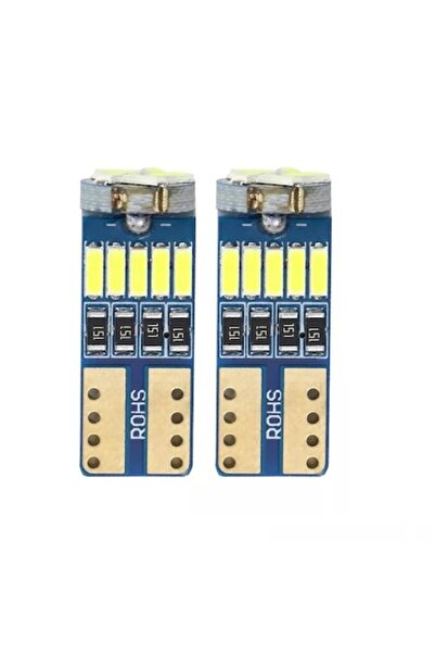 OEM Set of 2 LED T10 15 SMD W5W 12V white light bulbs, in blister