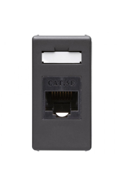 Gewiss Priza modulara UTP, RJ45, cat 5E, GW21271, negru, 1 modul, 1 buc