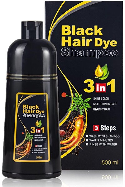 TERRION Black Hair Dye Shampoo for Gary Hair,Hair Color Shampoo for Women & M...