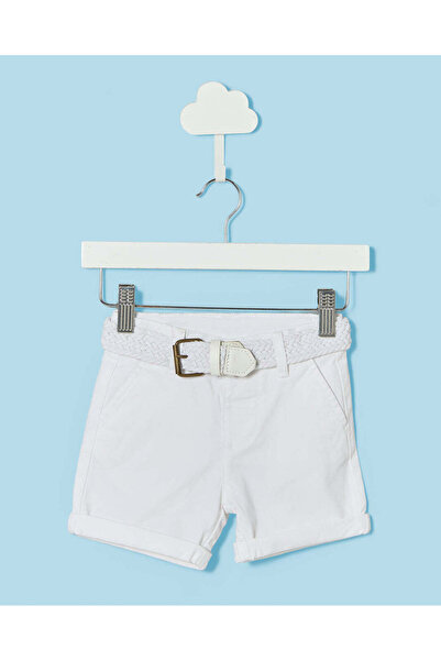 REDTAG Infant Boys White Chino Shorts