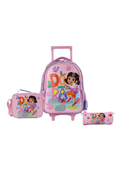 Moon Licensed Dora the Explorer 3 in 1 Kids Trolley Set - (16-Inch) Premium K...