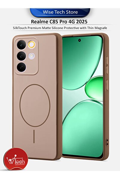 Wtech Realme C85 Pro 4G 2025 SilkTouch Premium Matte Silicone Protective with...