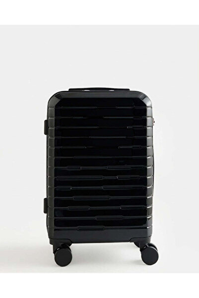REDTAG Black 20-Inch ABS+PC Hard Trolley with Built-In Lock