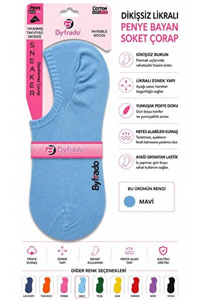 Uğur İnci Seamless Lycra Combed Cotton Socks Colorful Series – Flexible, Soft...