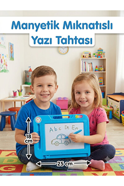 çınaroğlu avm Yazı Tahtası 25 cm Manyetik Mıknatıslı Yaz Sil Kalemli