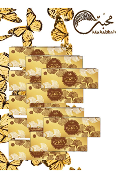 Mahabbah 11 قطعة بخور عود ذهبي 40 جرام