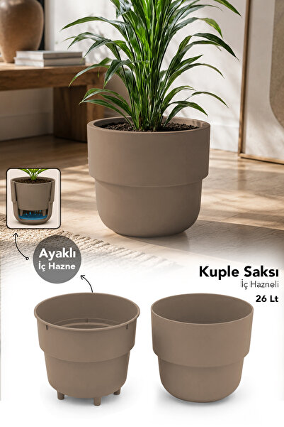 Meleni Home Dekoratif Büyük Balkon Saksısı - İç ve Dış Mekan Plastik Salon Çi...