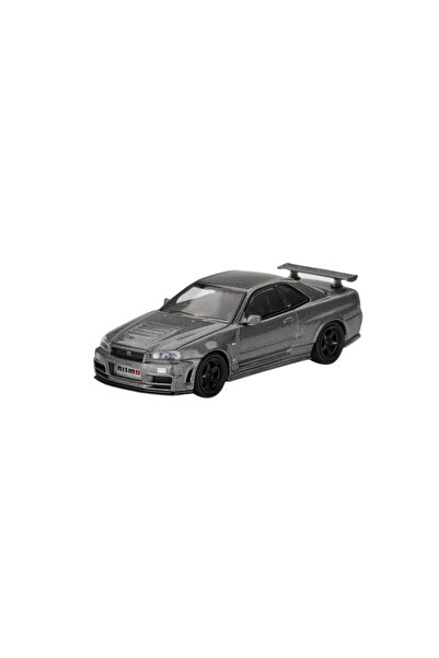 mini gt 1999 Nissan Skyline GT-R (R34) Gri Metalic Închis Nismo CRS Model Aut...