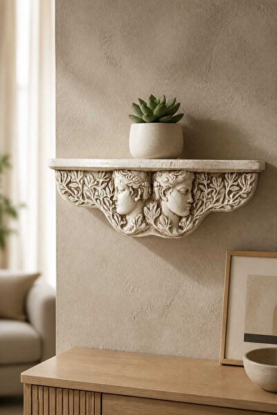 Yaratıcı sanatlar atölyesi Greek Bust Design Wall Shelf Wall Flower Holder My...