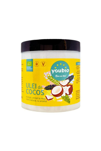 Youbio Ulei de Cocos Presat la Rece 100% Youbio, 250 ml