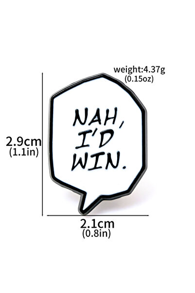 Choice WHITE Gold-color Anime Jujutsu Kaisen Brooch Brooch NAH ID WINK Cartoo...