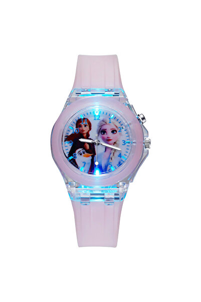 Choice4 XFG-BXS-Pink New Frozen Elsa Children Watch with Flash Light Silicone...