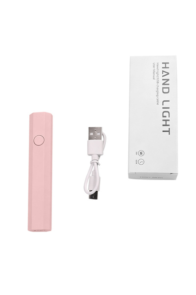 Choice Pink lamp 1pcs UV/LED Nail Lamp Set Handheld Light with Stand Recharge...