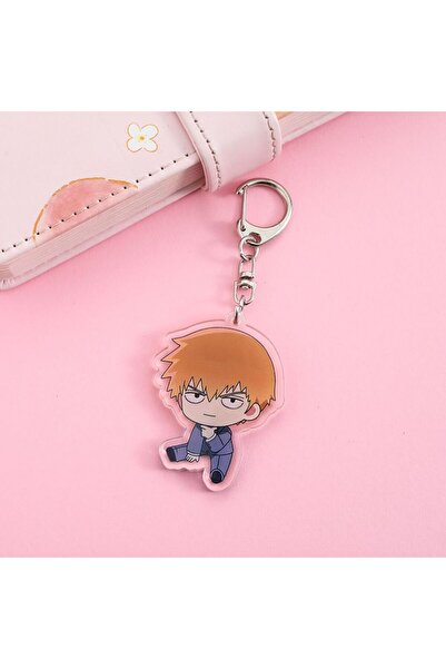Choice 5cm 1 1/5Pcs Anime Figures Mob Psycho 100 Acrylic Keychain Cute Backpa...