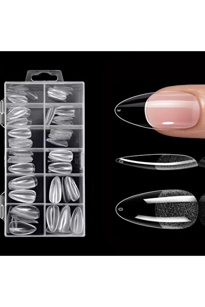 Choice 120 Almonds 120 Pieces Medium-Sized Almond-Shaped False Nail Tips - 12...