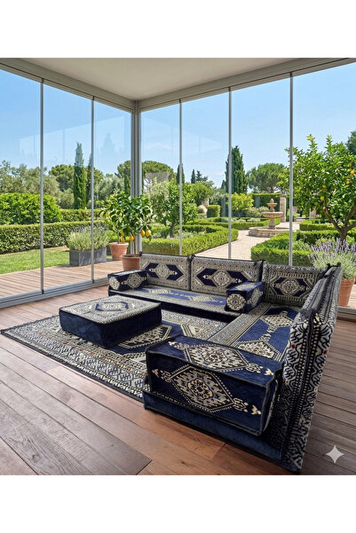 ademircan Şark köşesi Yer/Sırt Minder Takımı (SÜNGERLİ) Salon/Balkon içindir ...