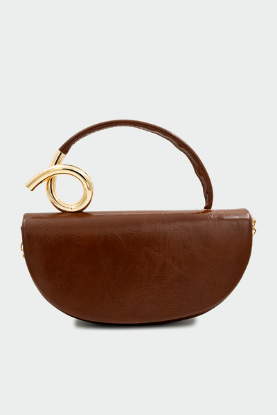 LAMİNTA Aura Gold Detailed Tan Bag