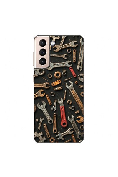 OEM Θήκη συμβατή με Samsung Galaxy S21 FE από σιλικόνη gel TPU με σχέδιο μηχα...
