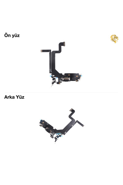 ARSKİNG İphone 14 Pro Max Şarj Soketi Siyah Şarj bordu şarj film kablosu şarj...
