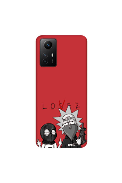 Other Xiaomi Redmi Note 12s Rick Loser Red Colored Silicone TPU Θήκη