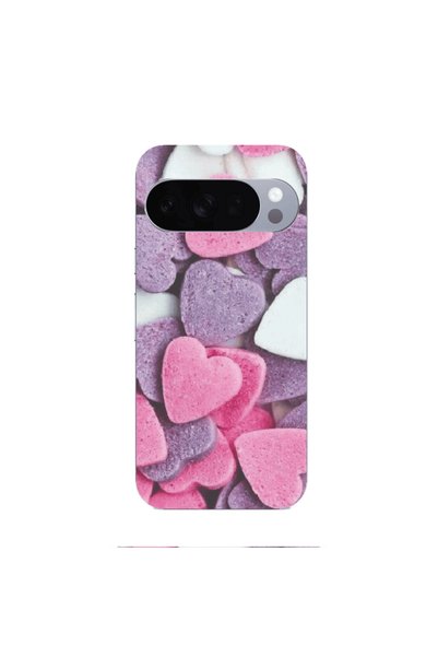 Other Google Pixel 10 Pro Sponge Hearts Transparent Silicone TPU Θήκη