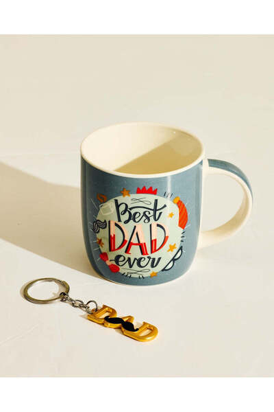 REDTAG Best Dad Mug & Keychain Gift Set (2 Piece)