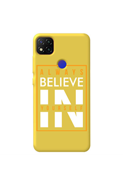Other Xiaomi Redmi 9c Always Belive Yellow Colored Silicone TPU Θήκη