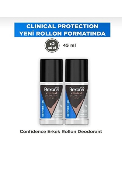 Rexona Women 2 ADET Rexona Men Clinical Protection Confidence Erkek Roll On 4...