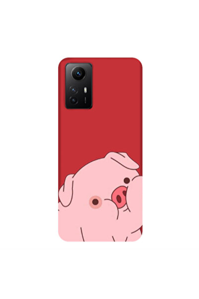 Other Xiaomi Redmi Note 12s Piggy 1 Red Colored Silicone TPU Θήκη