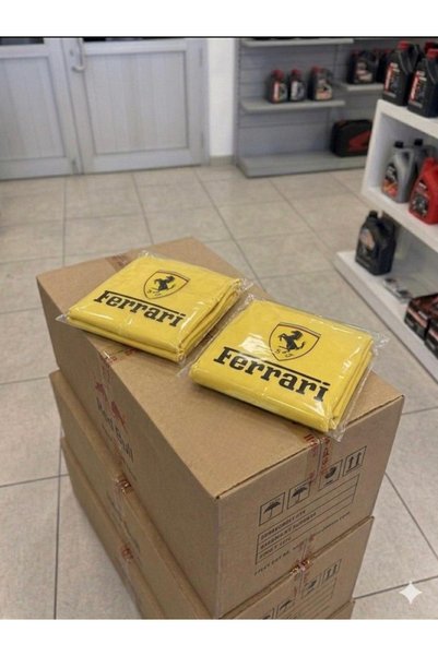 OTO SÜSLEN İSTANBUL 125 CC Uyumlu Motosiklet Sele Kılıfı - Ferrari Baskılı Koruma Örtüsü