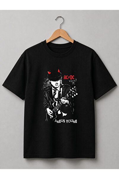 Grafftee Clothing Premium Unisex Cotton T-Shirt |   Custom Ac/Dc Design High ...