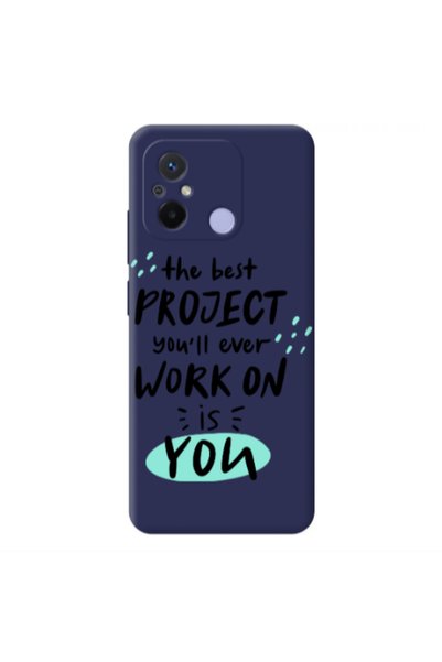 Other Xiaomi Redmi 12C The Best Project Dark blue Colored Silicone TPU Θήκη