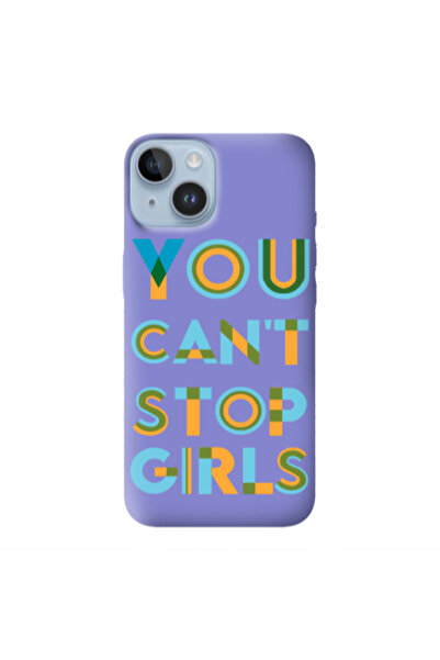 Other Apple iPhone 14 Plus You Cant Stop Girls Purple Colored Silicone TPU Θήκη