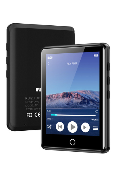 Ruizu MP3 player M6 με οθόνη αφής 2.8", 8GB, ελληνικό μενού, μαύρο