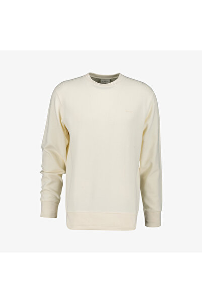 Gant Erkek Krem Bisiklet Yaka Sweatshirt