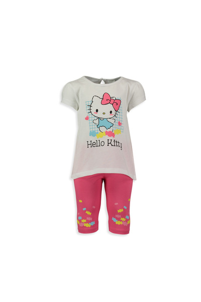 LC Waikiki Set licențiat Hello Kitty pentru fetițe: tricou și colanți