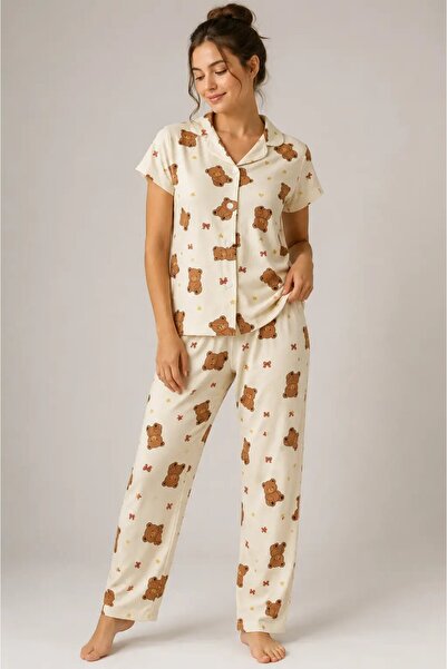 My Hanne Patterned Women's Pajama Set 9930