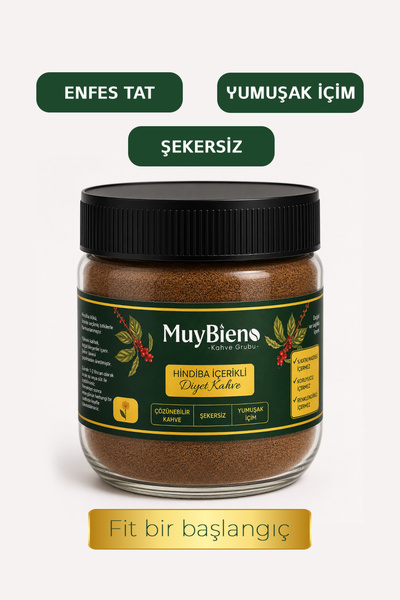 Muybieno Hindiba Diyet Kahve 1 AYLIK-(60 KULLANIM) 150 gr Kavanoz Seri