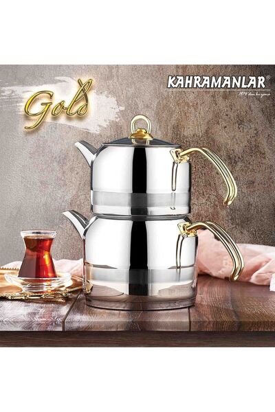 Kahramanlar Enza Çaydanlık Gold Midi Boy 1017G