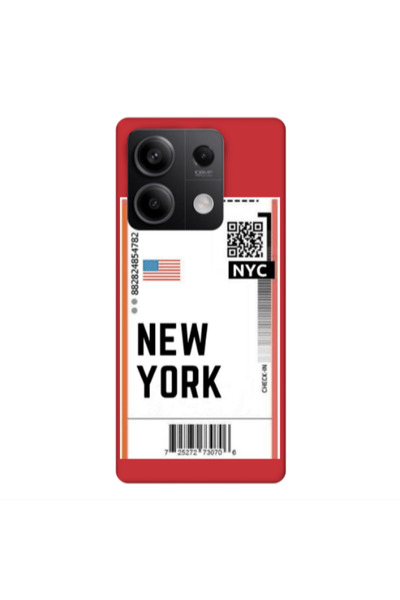 Other Xiaomi Redmi Note 13 5G New York NYC Red Colored Silicone TPU Θήκη