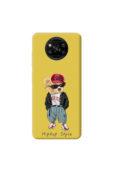 Other Xiaomi Poco X3 /X3 Pro Hip hop style Yellow Colored Silicone TPU Θήκη