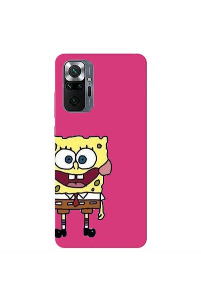 Other Xiaomi Redmi Note 10 Pro 4G Spong 2 Fuchsia Colored Silicone TPU Θήκη